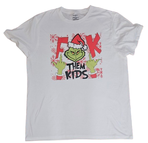 GRINCH "F" THEM KIDS Snowflake TEE