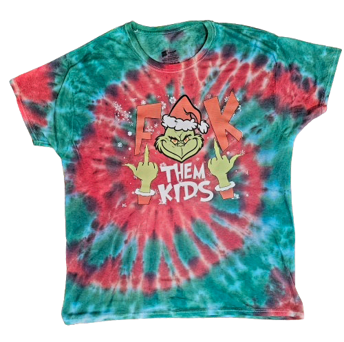 TIE DYE "F" THEM KIDS Snowflake TEE